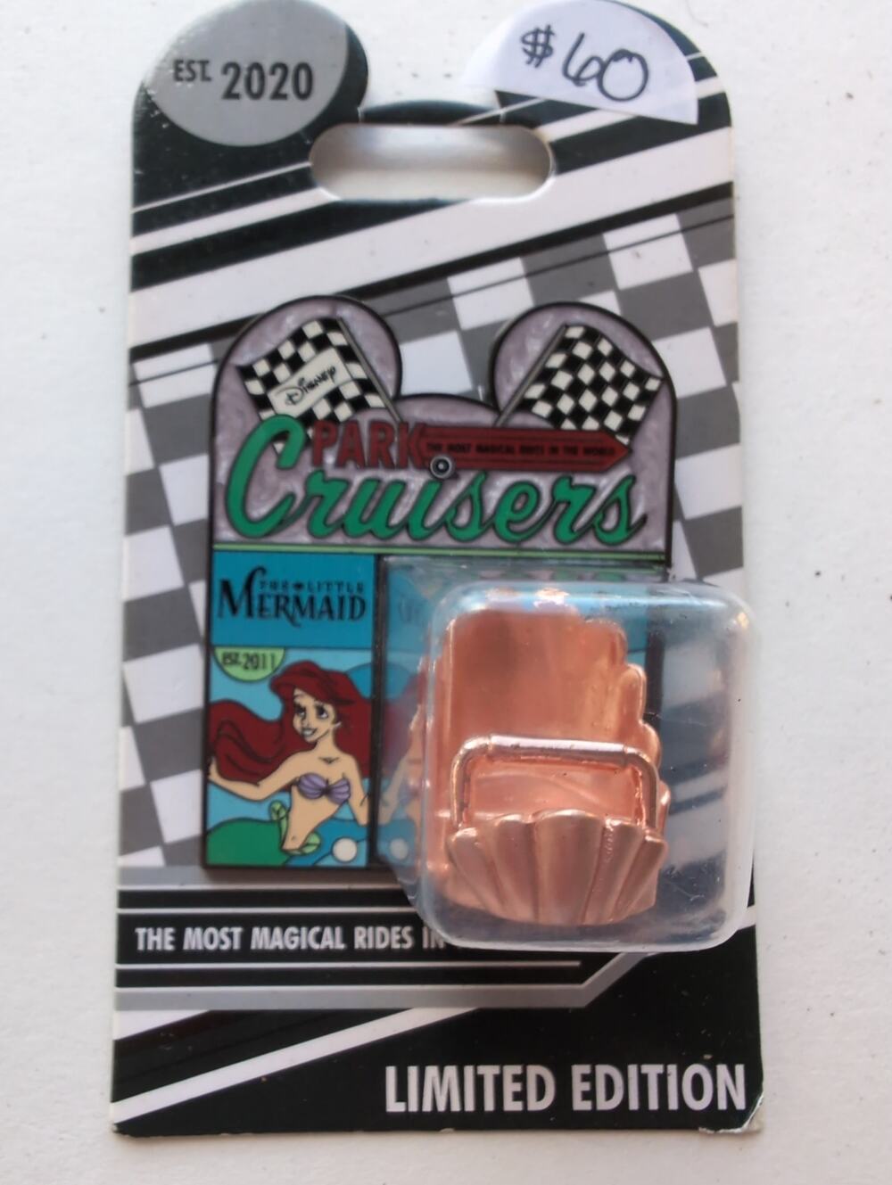 Disney Park Cruisers with Arial from the Little Mermaid LE 2000 Disney pin